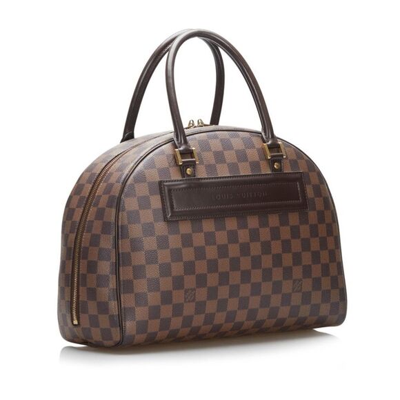 Louis Vuitton Damier Nolita Handbag Brown PVC Leather - Picture 2 of 8